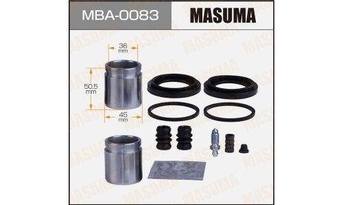 Ремкомплект тормозного суппорта Masuma, с поршнем, передний, арт. MBA-0083