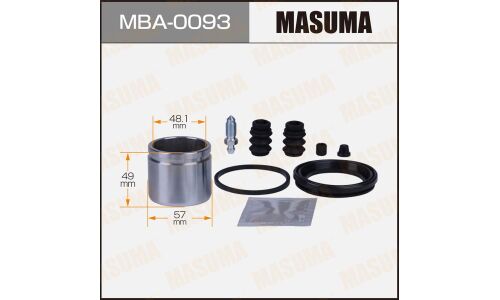 Ремкомплект тормозного суппорта Masuma, с поршнем, передний, арт. MBA-0093