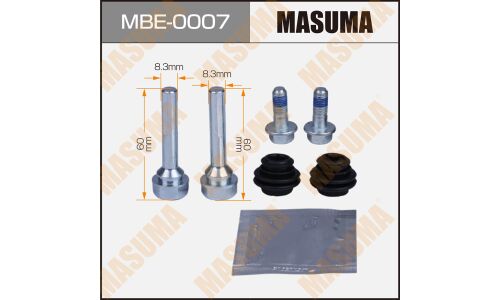 Ремкомплект направляющих тормозного суппорта Masuma, задний, арт. MBE-0007