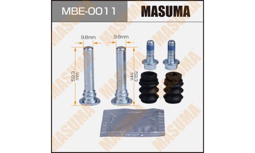 Ремкомплект направляющих тормозного суппорта Masuma, передний, арт. MBE-0011