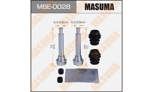 Ремкомплект направляющих тормозного суппорта Masuma, задний, арт. MBE-0028