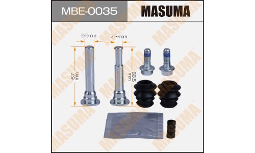 Ремкомплект направляющих тормозного суппорта Masuma, передний, арт. MBE-0035