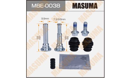 Ремкомплект направляющих тормозного суппорта Masuma, задний, арт. MBE-0038