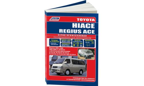 Руководство по эксплуатации, техническому обслуживанию и ремонту Toyota Hiace с дизельным двигателем (1989-2005 гг.)