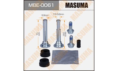 Ремкомплект направляющих тормозного суппорта Masuma, передний, арт. MBE-0061