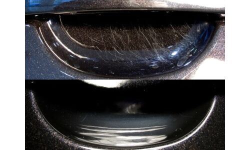 Плёнка защитная, под ручки автомобиля, прозрачная, 95x85мм, комплект 4 шт, арт. M-009