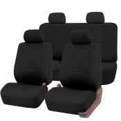 Чехлы Carfort Raccoon для передних и задних сидений, ткань, черный цвет, комплект