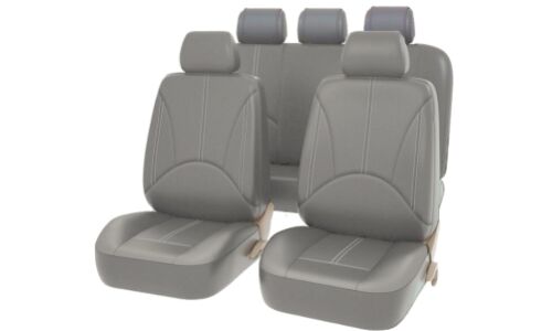 Чехлы Carfort Lizard для передних и задних сидений, кожзам, серый цвет, комплект