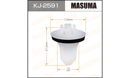 Клипса крепёжная деталей кузова Masuma, для Lexus, Toyota, арт. KJ-2591