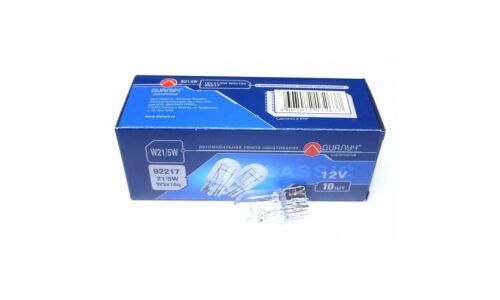 Лампа Диалуч Classic W21/5W (W3x16q, T20), 12В, 21/5Вт, арт. 92217