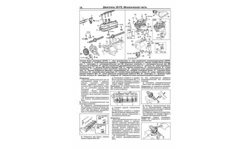 Руководство по ремонту и обслуживанию бензиновых двигателей Toyota (3S-FE, 3S-FSE) (1996-2003 гг.)