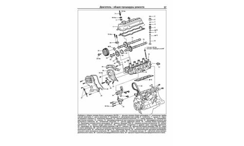 Руководство по ремонту и обслуживанию бензиновых двигателей Toyota (3S-FE, 3S-FSE) (1996-2003 гг.)
