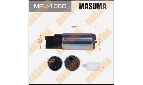 Насос топливный (бензонасос) Masuma, с графитовым коллектором, для Toyota Land Cruiser, Mitsubishi Outlander, арт. MPU-106C