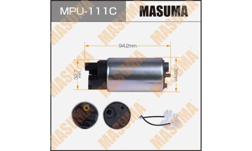 Бензонасос MASUMA, HIGHLANDER, PRIUS / ASU40L, ZVW30, сетка MPU-053, графитовый коллектор