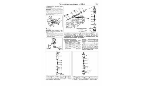 Руководство по эксплуатации, техническому обслуживанию и ремонту Mitsubishi Canter с дизельным двигателем (1993-2002 гг.)
