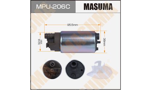 Насос топливный (бензонасос) Masuma, с графитовым коллектором, для Nissan Teana, Infiniti Ex35, арт. MPU-206C