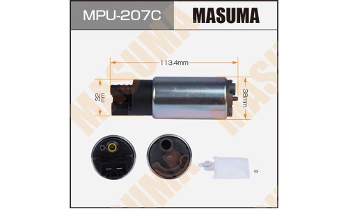 Насос топливный (бензонасос) Masuma, с графитовым коллектором, для Nissan Almera / Qashqai, арт. MPU-207C