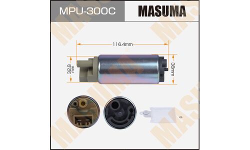 Насос топливный (бензонасос) Masuma, с графитовым коллектором, для Mitsubishi Pajero, арт. MPU-300C