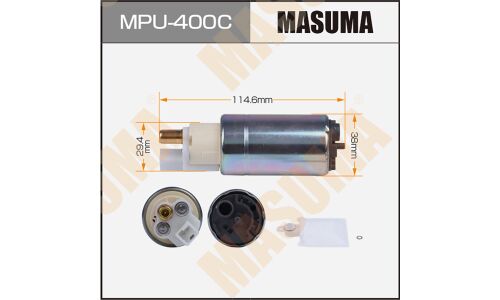 Насос топливный (бензонасос) Masuma, с графитовым коллектором, арт. MPU-400C
