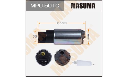 Насос топливный (бензонасос) Masuma, с графитовым коллектором, арт. MPU-501C