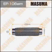 Гофра глушителя Masuma, WireMesh, 45x230мм, усиленная, 3-слойная, арт. EP-106wm