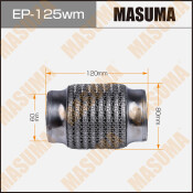 Гофра глушителя Masuma, WireMesh, 60x120мм, усиленная, 3-слойная, арт. EP-125wm