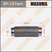 Гофра глушителя Masuma, WireMesh, 60x230мм, усиленная, 3-слойная, арт. EP-127wm