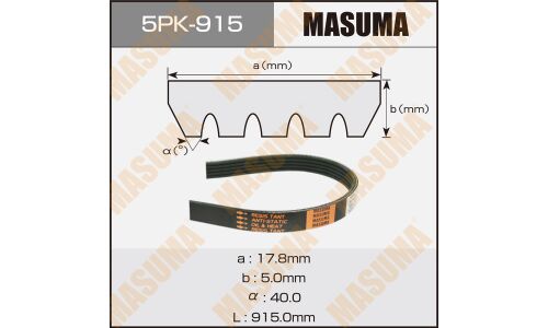 Ремень ручейковый MASUMA 5PK-915