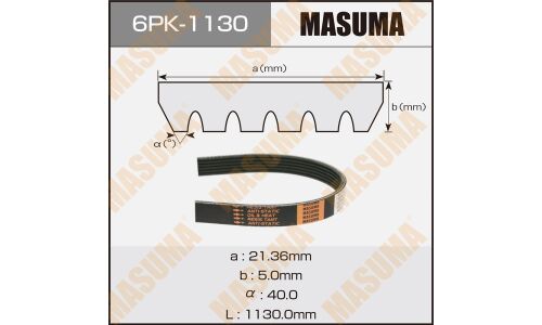 Ремень ручейковый MASUMA 6PK-1130