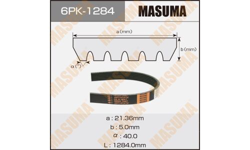 Ремень ручейковый MASUMA 6PK-1284