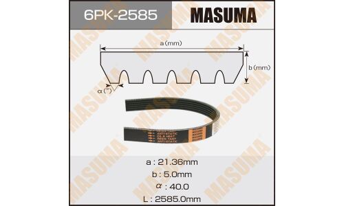 Ремень ручейковый MASUMA 6PK-2585