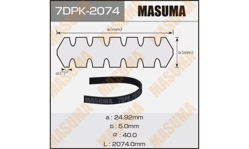 Ремень ручейковый MASUMA 7DPK-2074