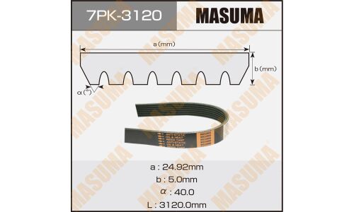 Ремень ручейковый MASUMA 7PK-3120