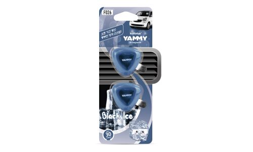 Ароматизатор в дефлектор Yammy Black Ice (Мужской), жидкий, клипса, арт. F026