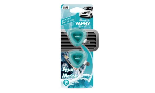 Ароматизатор в дефлектор Yammy Aqua Marine (Морская свежесть), жидкий, клипса, арт. F028