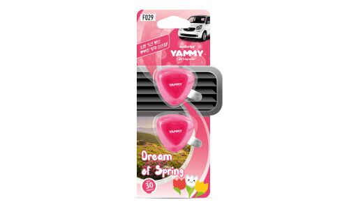 Ароматизатор в дефлектор Yammy Dream of Spring (Цветочный), жидкий, клипса, арт. F029
