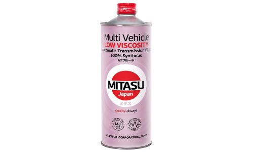 Масло трансмиссионное Mitasu Low Viscosity Multi Vehicle ATF, синтетическое, универсальное для АКПП, 1л, арт. MJ-325/1