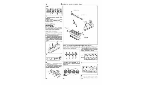 Руководство по ремонту и обслуживанию дизельных двигателей Isuzu (4HF1, 4HG1, 4BD1, 4BD1-T)