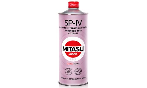 Масло трансмиссионное Mitasu ATF SP-IV, полусинтетическое, для АКПП Huyindai/Kia, 1л, арт. MJ-332/1