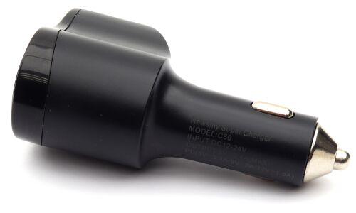 Разветвитель прикуривателя Newsmy Super Charger 12/24В, 1 гнездо, 2xUSB (5В, 3.4А), 1xUSB Type-C PD (5В/3.1А, 9В/2А, 12В/1.5А), черный, арт. C80