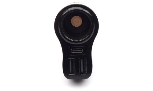 Разветвитель прикуривателя Newsmy Super Charger 12/24В, 1 гнездо, 2xUSB (5В, 3.4А), 1xUSB Type-C PD (5В/3.1А, 9В/2А, 12В/1.5А), черный, арт. C80