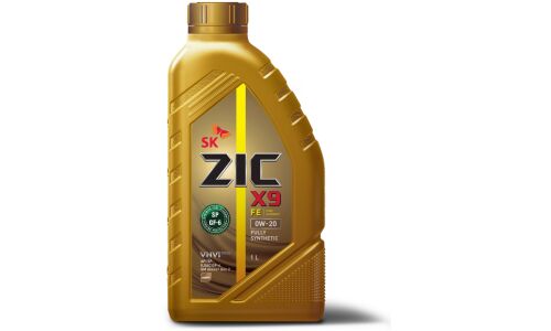Масло моторное ZIC X9 FE 0w20, синтетическое, API SP, ILSAC GF-6A, для бензинового двигателя, 1л, арт. 132684