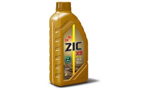 Масло моторное ZIC X9 FE 0w20, синтетическое, API SP, ILSAC GF-6A, для бензинового двигателя, 1л, арт. 132684