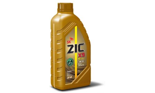 Масло моторное ZIC X9 FE 0w30, синтетическое, API SP, ILSAC GF-6A, для бензинового двигателя, 1л, арт. 132683