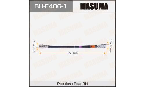 Шланг тормозной Masuma для BMW X5 / X6, задний, правый, арт. BH-E406-1