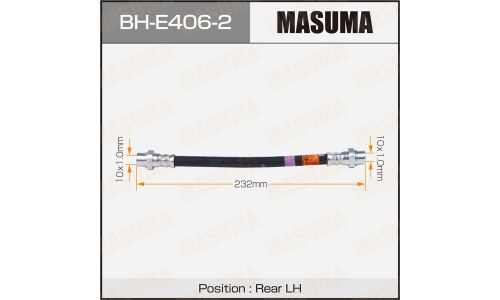 Шланг тормозной Masuma для BMW X5 / X6, задний, левый, арт. BH-E406-2