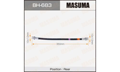 Шланг тормозной MASUMA T- /rear/ LAND CRUISER, LX470 / UZJ100L