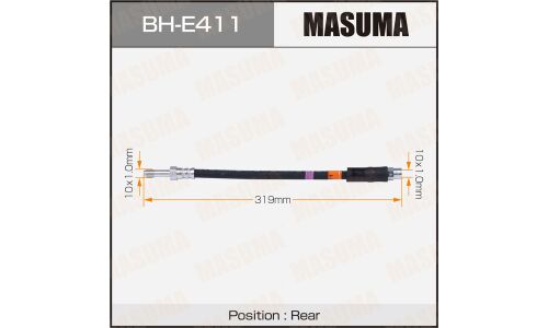 Шланг тормозной Masuma для BMW 5-Series (E39), задний, арт. BH-E411
