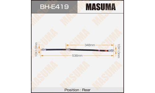 Шланг тормозной Masuma для BMW X3 (E83), задний, арт. BH-E419