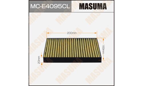 Фильтр салонный Masuma, угольный, арт. MC-E4095CL